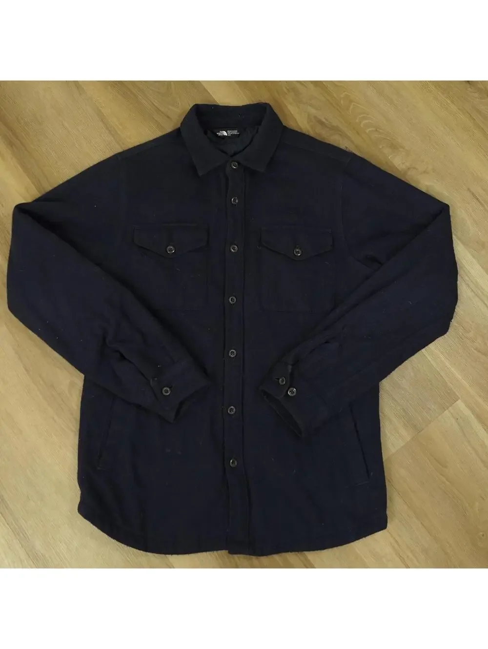 The North Face Men's‎ Navy Button-Up Shirt Jacket Small Shacket - Gorpcore